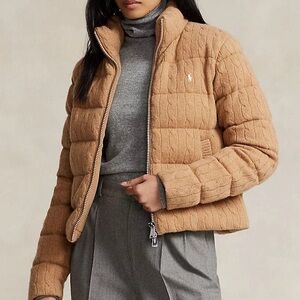 Ralph Lauren Cable Knit Puffer Jacket
